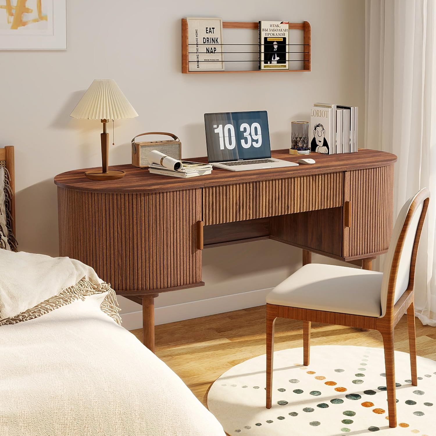 Modern fluted design desk